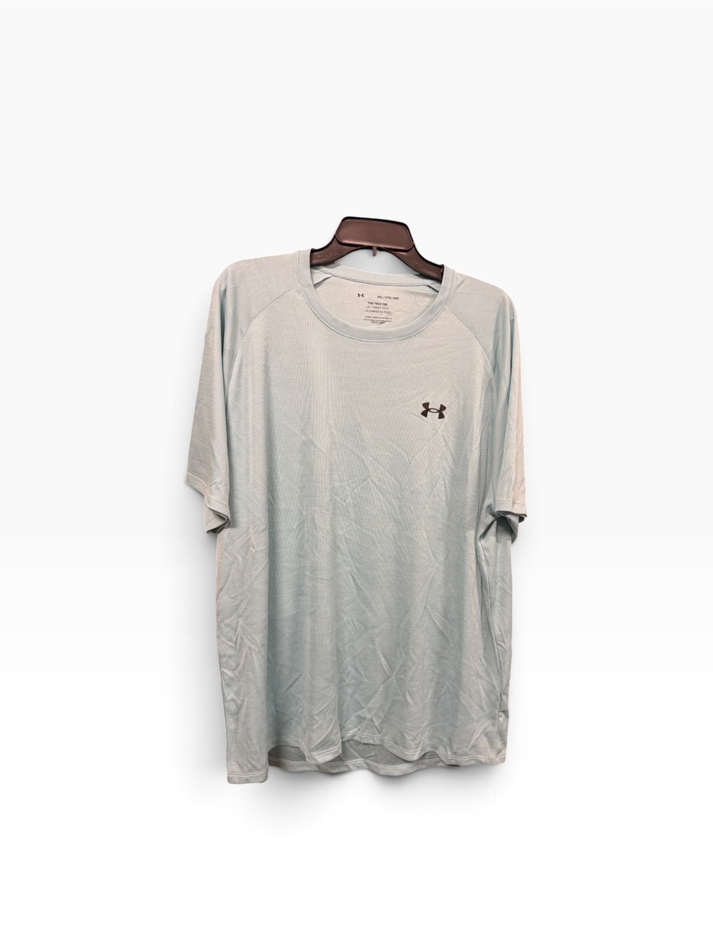 Under Armour Men’s Tech Tee 2XL Light Blue Loose Fit Short Sleeve Shirt NWOT